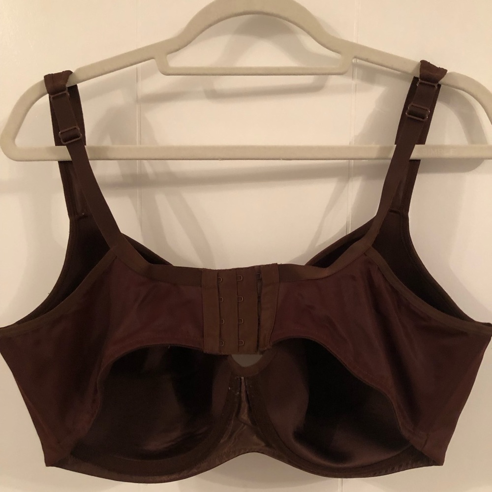 Cacique Solid Brown Full Cup Coverage Bra 42ddd - image 3